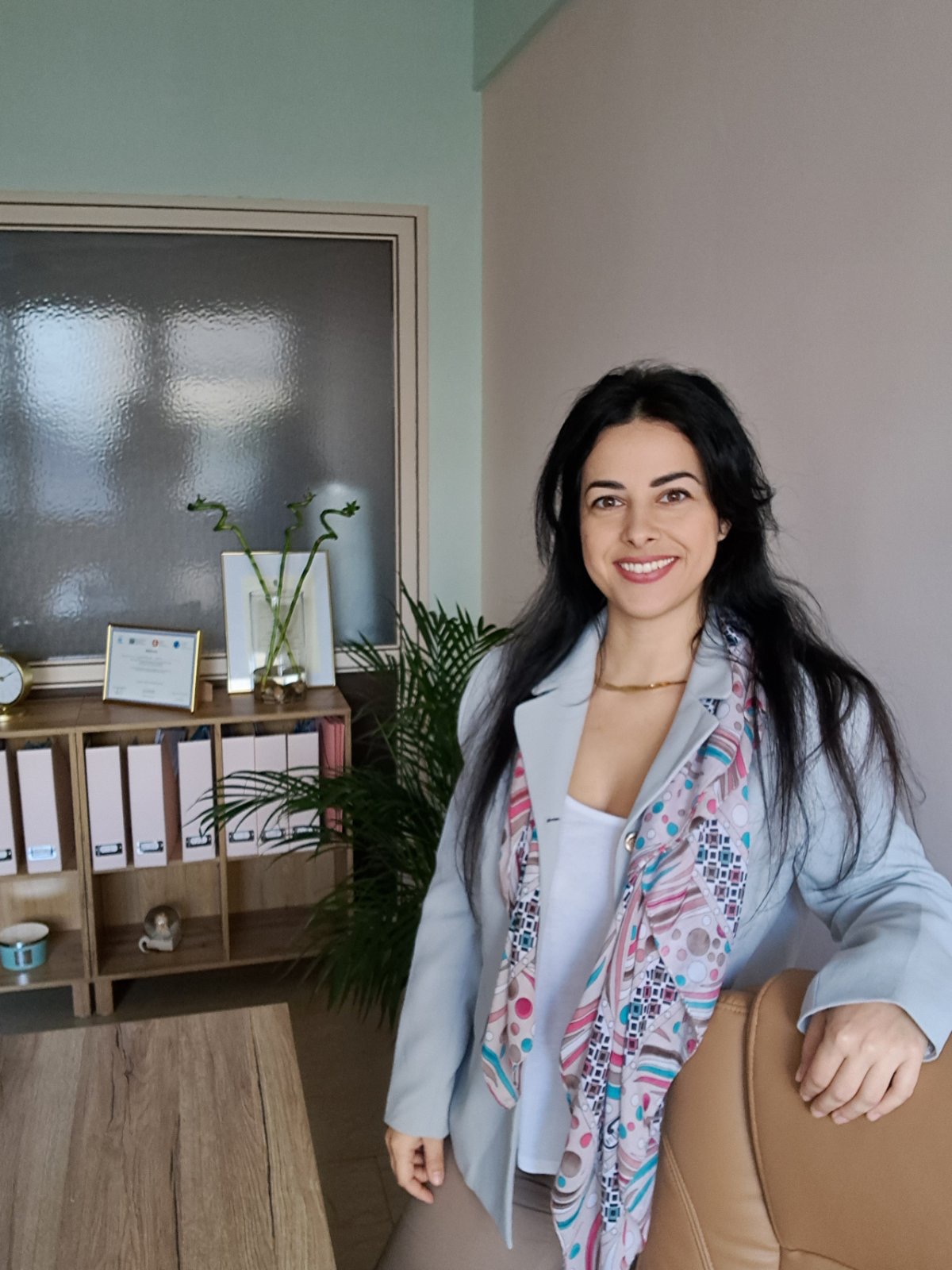 Μαίρη Γεωργοβασιλοπούλου στο γραφείο της